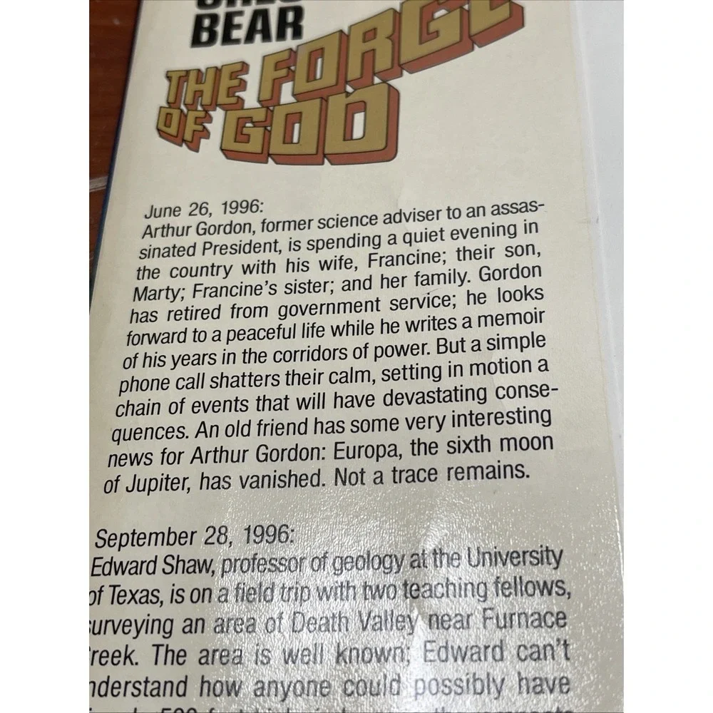 Forge of God & Anvil of Stars Greg Bear Complete 1st Edition Hardcover‎ Set